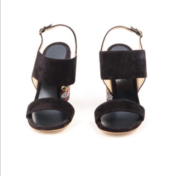 Alberto Gozzi Embellished Block Heel Sandals - Picture 4 of 13